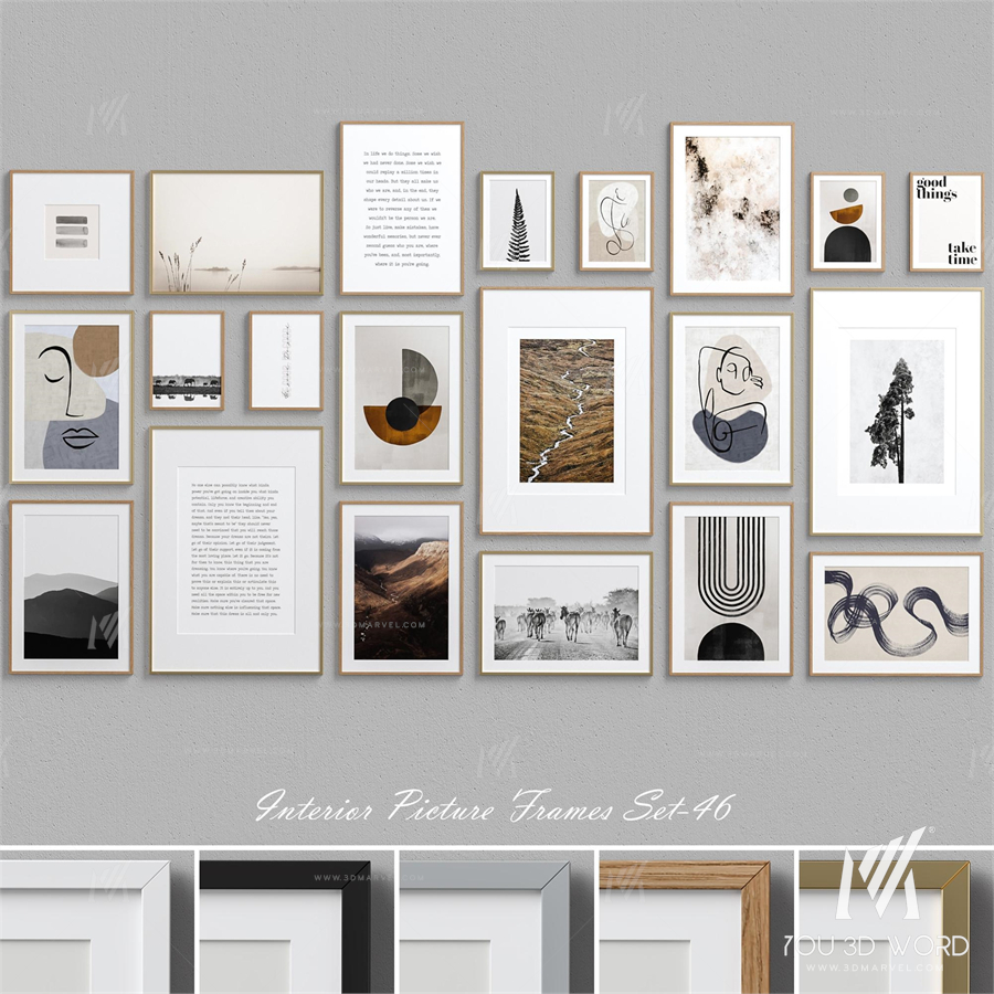 Interior Picture Frames Set-46